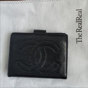 Authentic Chanel Caviar Compact Wallet